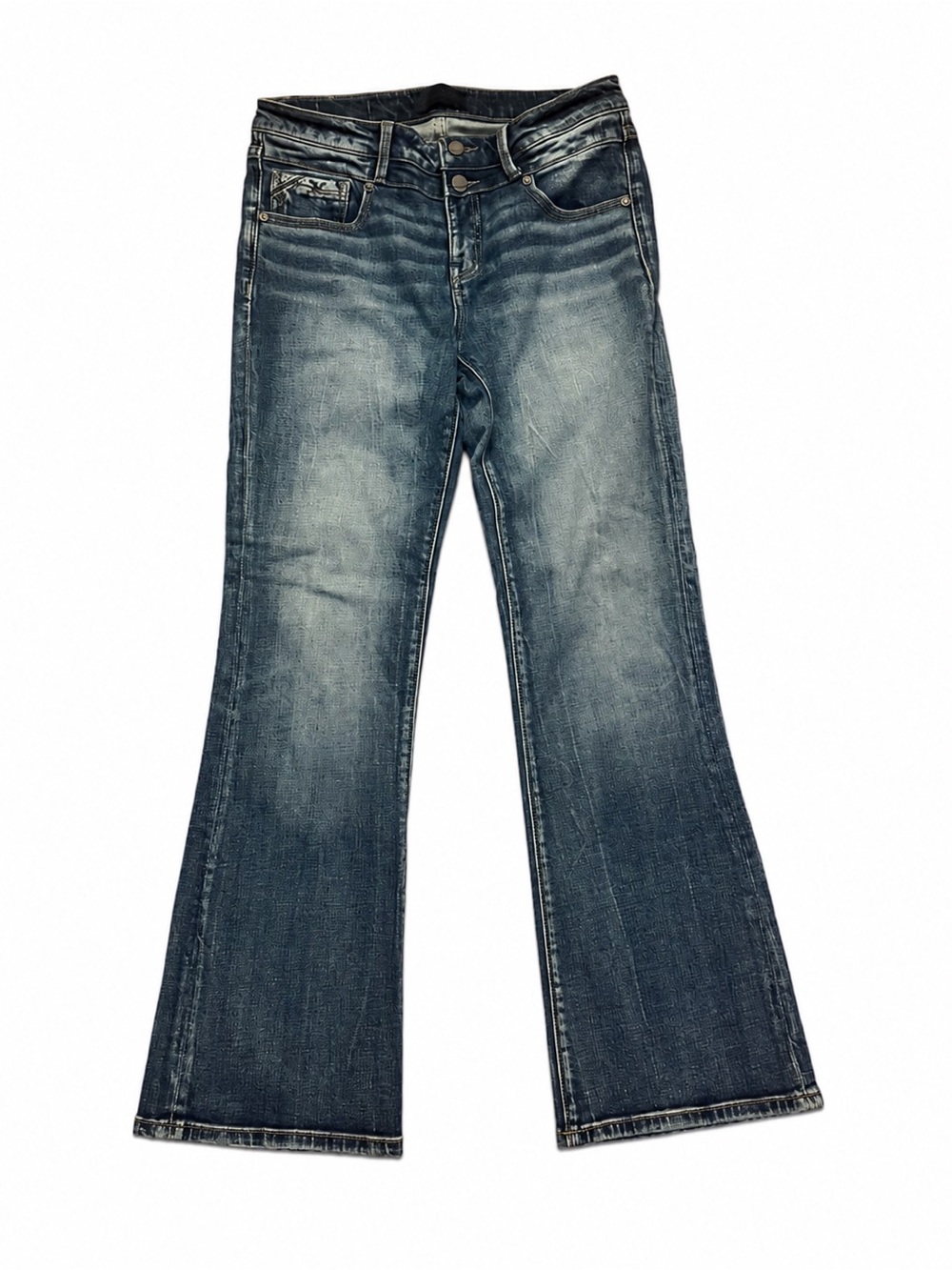 Buckle Women's Flare Jeans - Dark Indigo Fade